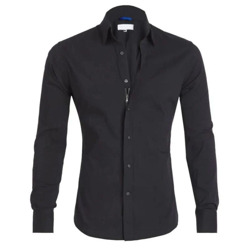 Aston | Wrinkle Free Shirt With Zip