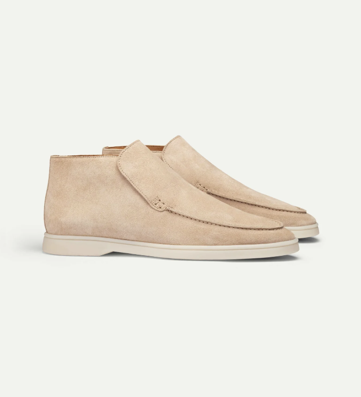 High Suede Loafers